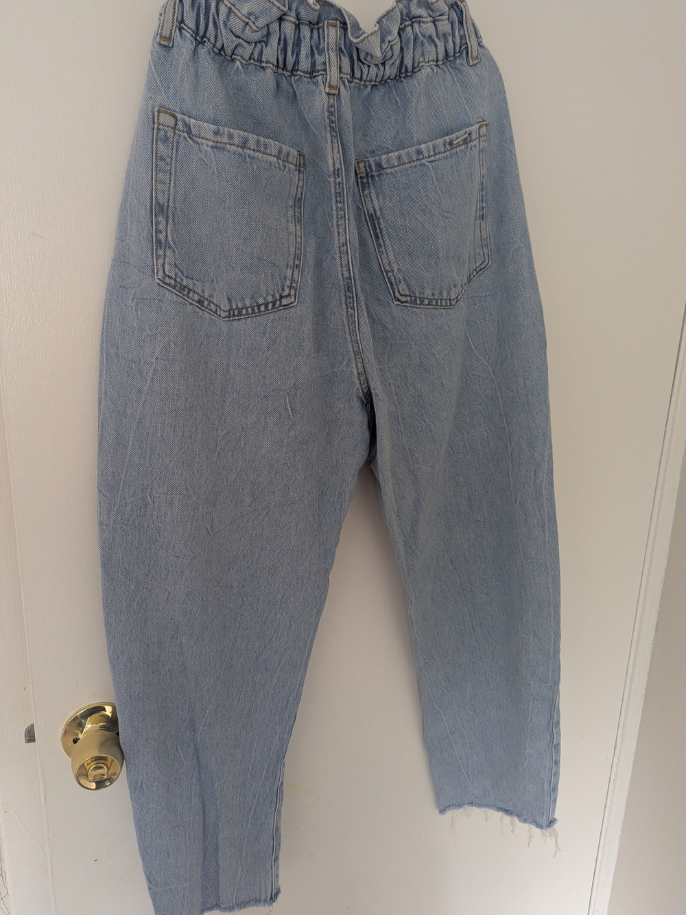 Zara Light Blue Paperbag Waist - Picture 3 of 3